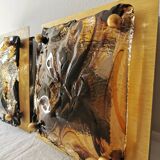 Set of 2 Murano Glass Wall Lamps by Toni Zuccheri for Venini, 1970s Italy