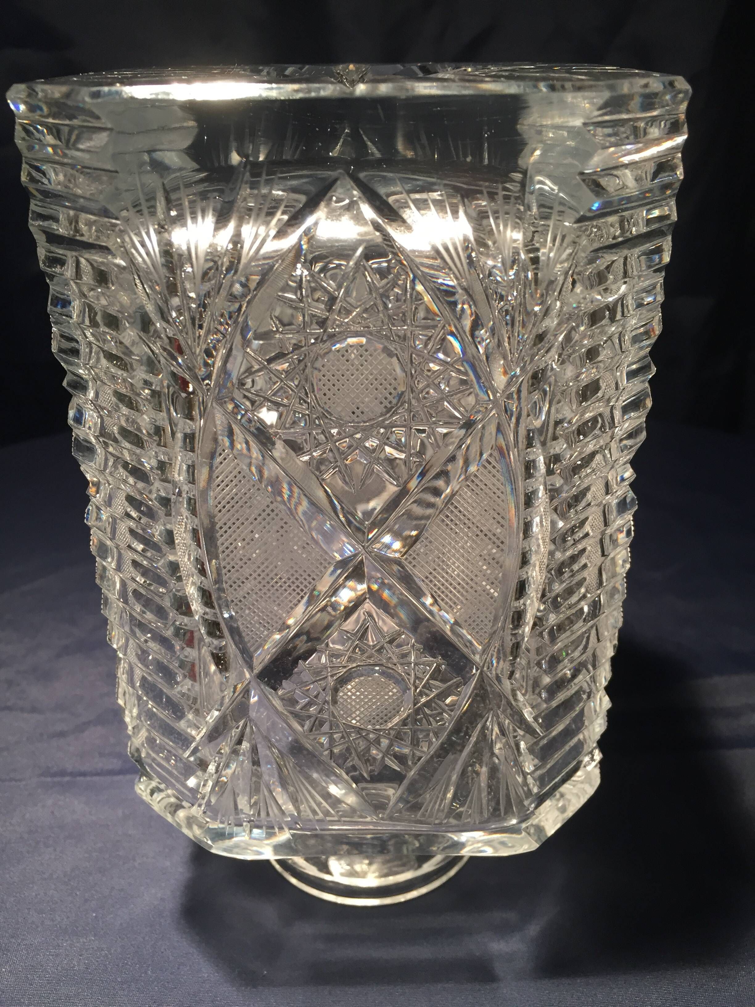 Whiskey carafe in bohemian crystal table art at the time of the digestive