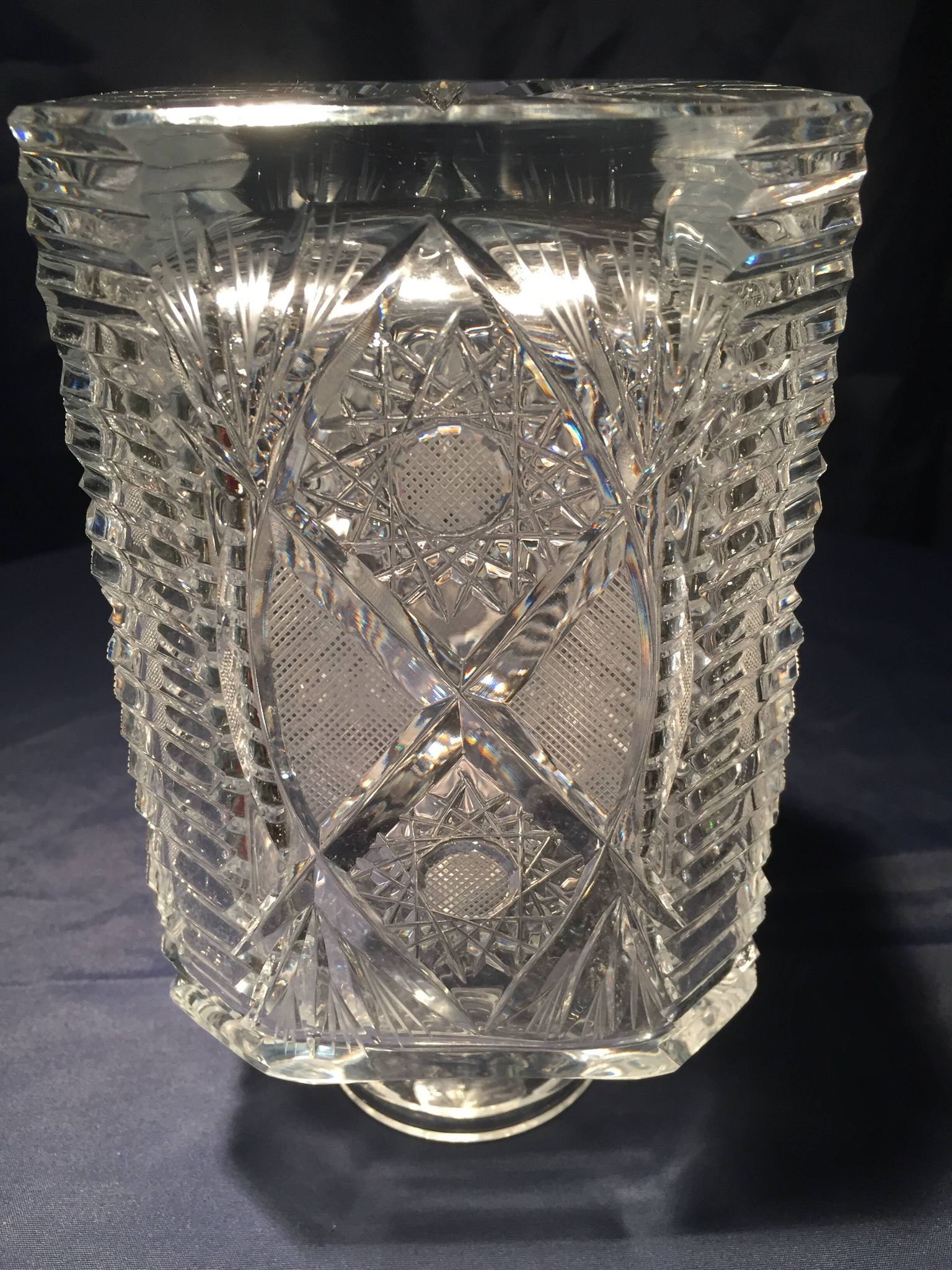 Whiskey carafe in bohemian crystal table art at the time of the digestive
