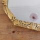 Miroir biseauté art déco dorée 65x38cm