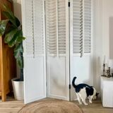 White wooden screen