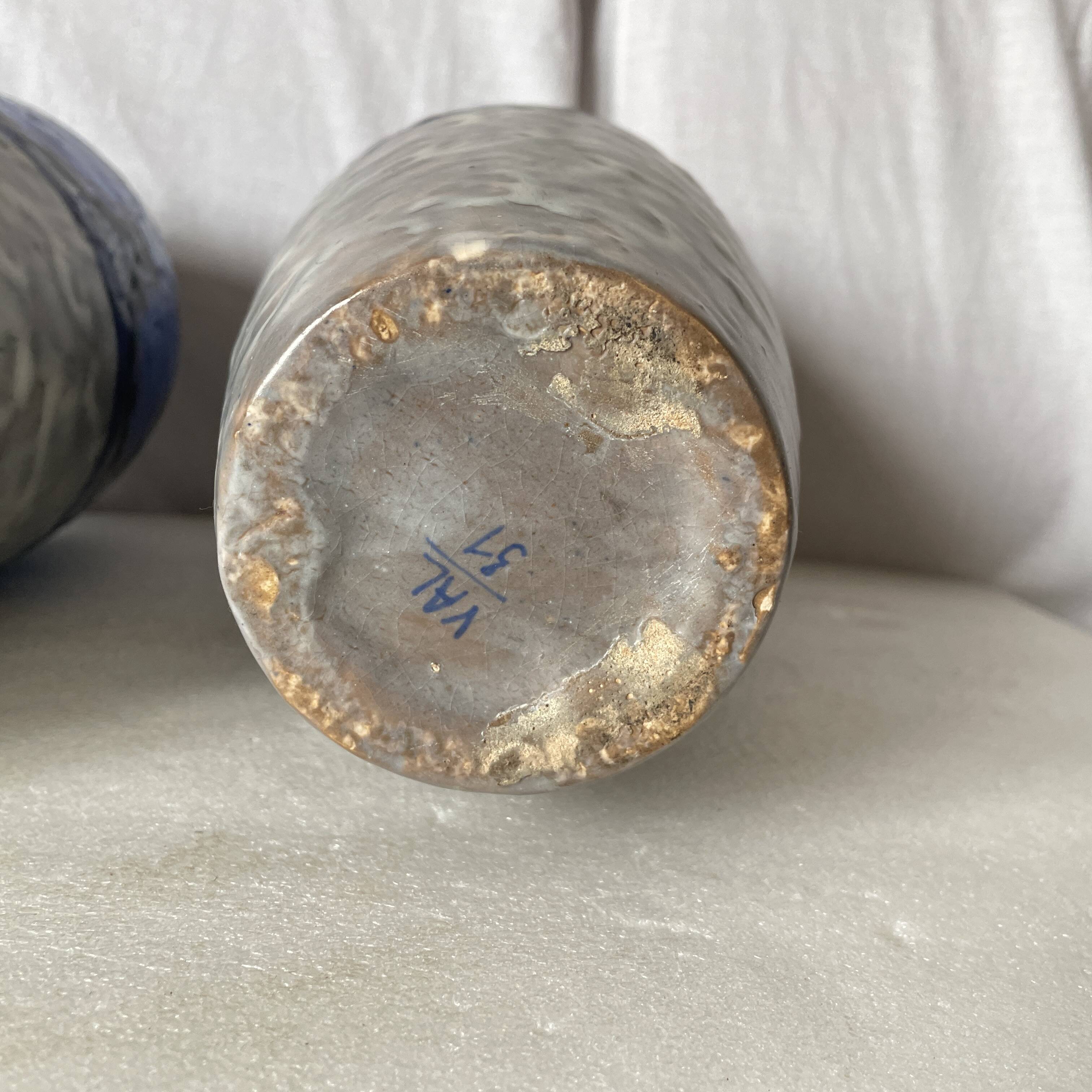 Pair of Papillon vases by Louis Dage art deco