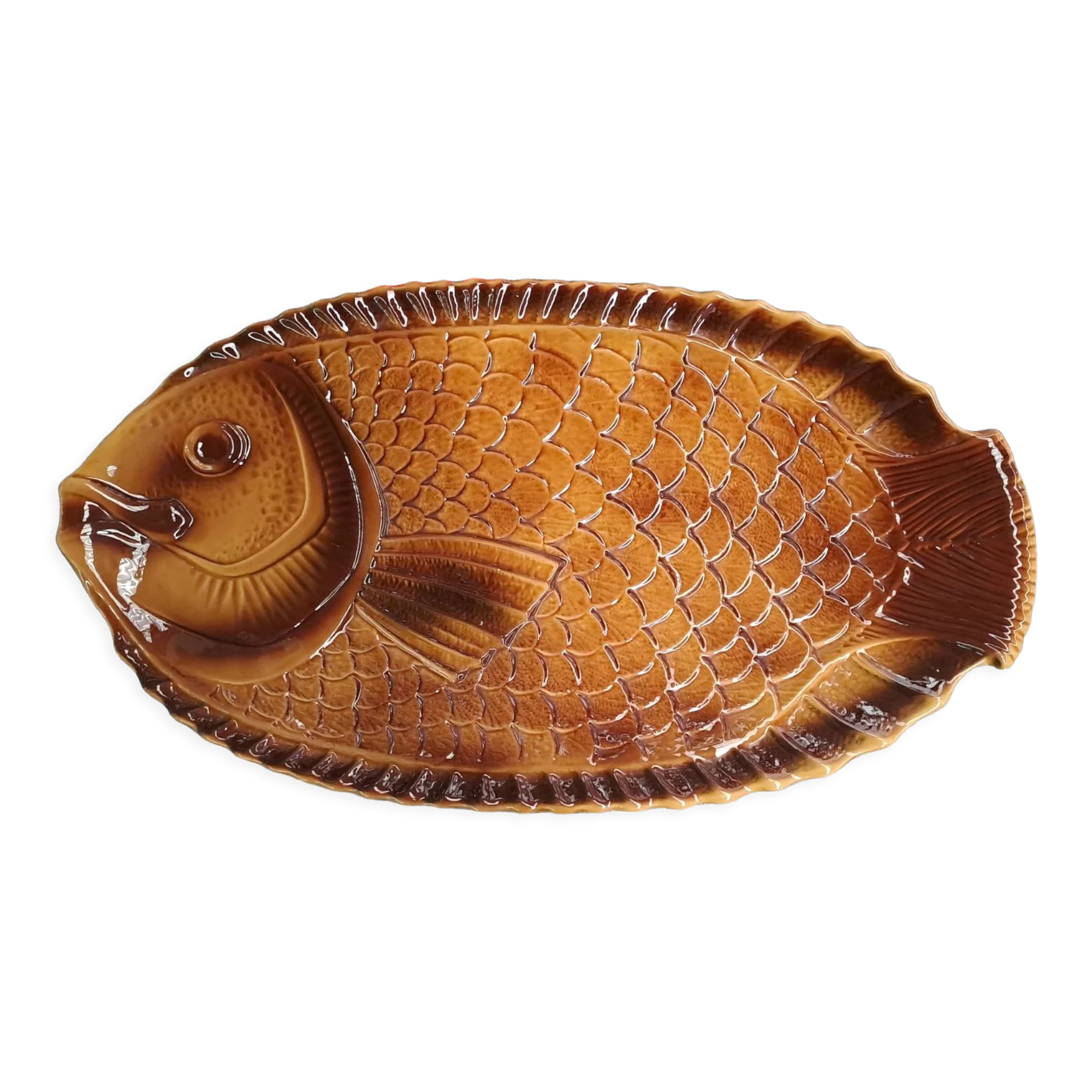 Plat à poisson Sarreguemines