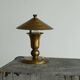 Art Deco table lamp in patinated brass from the 1940s.