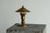 Art Deco table lamp in patinated brass from the 1940s.