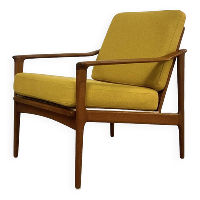 Fauteuil en teck par Kofod-Larsen Danemark 1960
