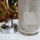 Glass and metal shaker 70s
