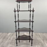 Étagère Napoléon III en bois noirci, fin XIXe siècle