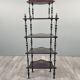 Napoleon III shelf in blackened wood, late 19th century.