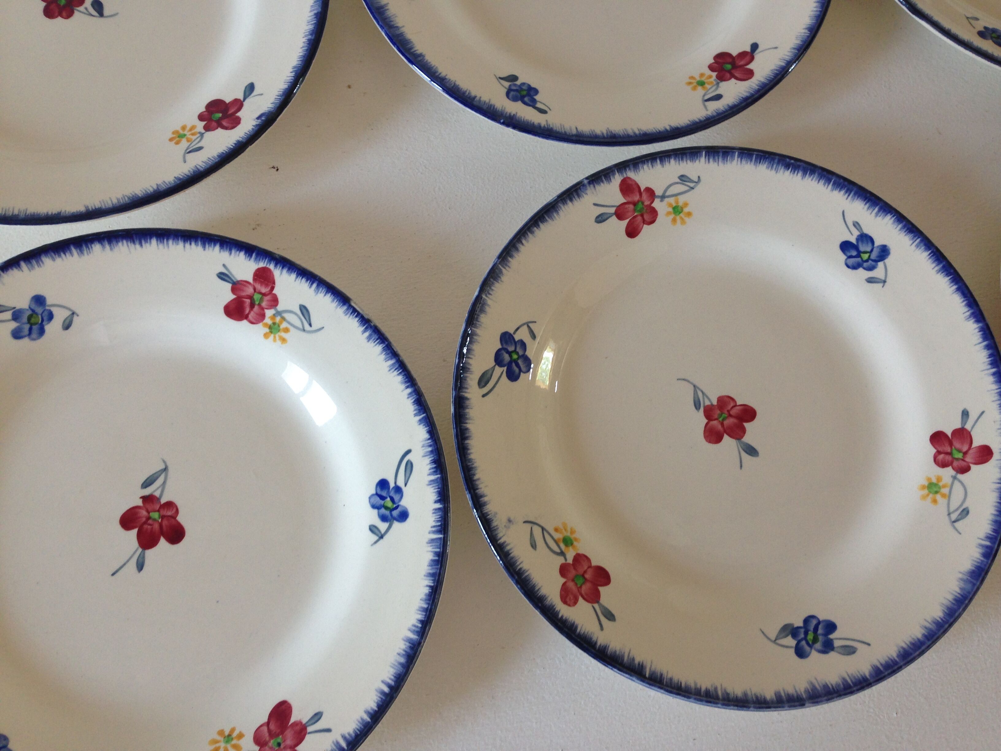 Dinner plates digoin/sarreguemines model mary-lou