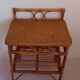 Pair of bamboo bedside tables