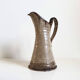 Enamelled stoneware pitcher signed