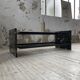 80s Italian marble and glass coffee table
