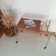 Desserte vintage vinyles laiton