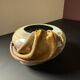 Sculptural ceramic vase – draped shape – vintage decorative piece