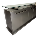 Meuble Belgo Chrome acier inoxydable brossé