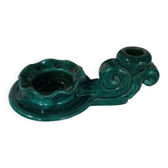 Vintage green candle holder