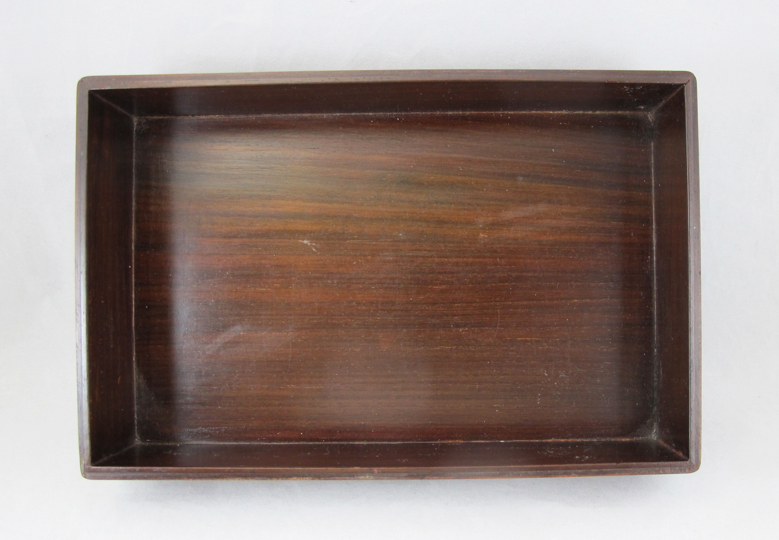 Chinese wooden box decorated with jade plates