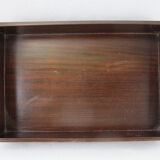 Chinese wooden box decorated with jade plates