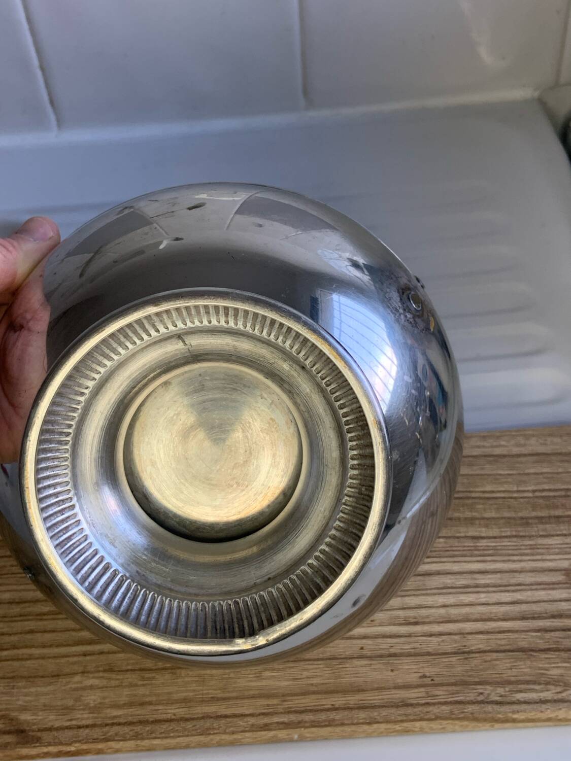 Fruit bowl / Vintage metal catch-all - 20 cm