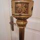 Antique brass and onyx floor lamp - classic style