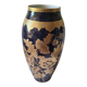 Limoges vase in blue and gold