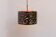 Brutalist copper pendant lamp from Boréns, 1970s