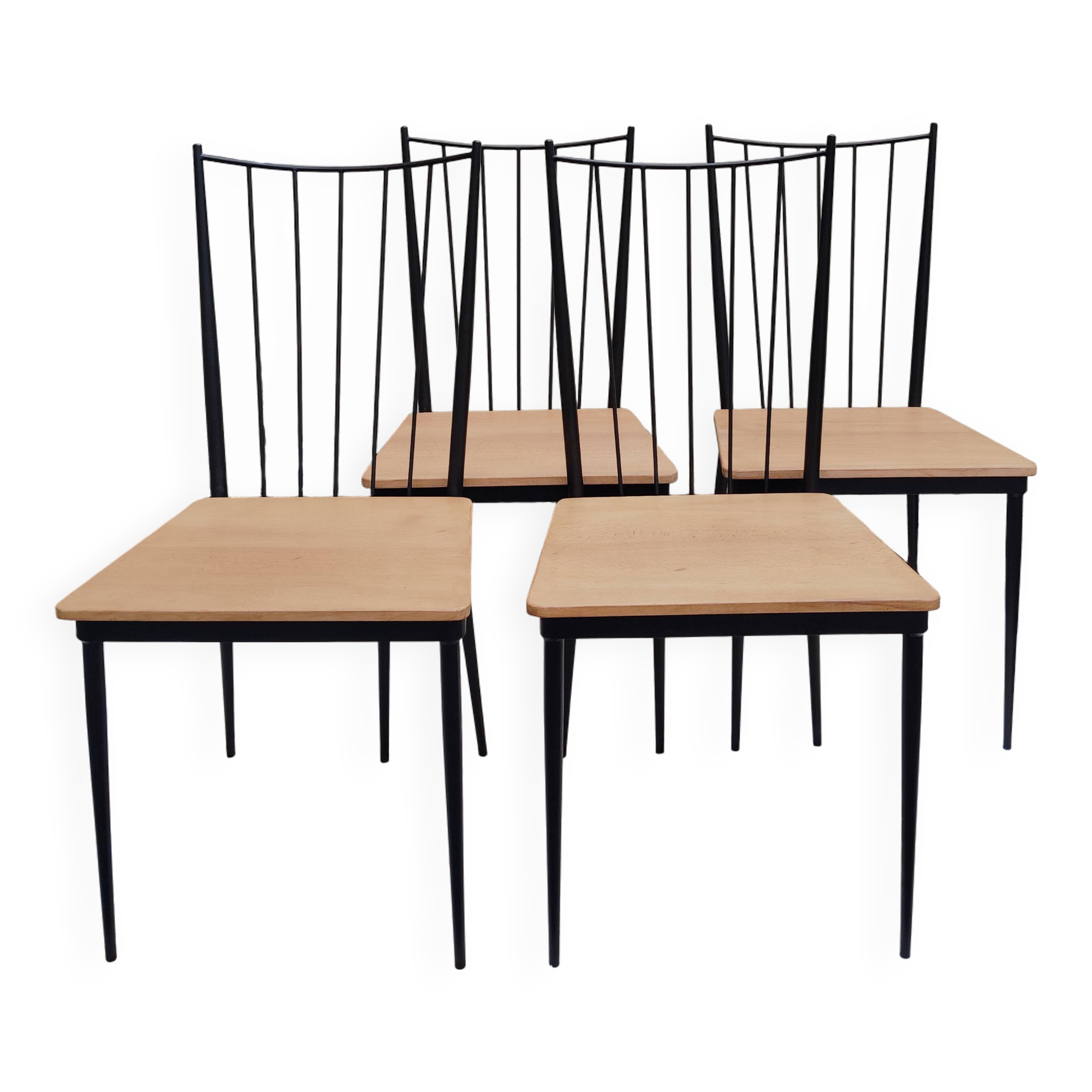 Set of 4 Colette Gueden chairs