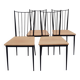 Set of 4 Colette Gueden chairs