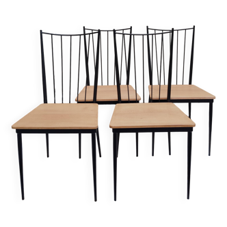 Set of 4 Colette Gueden chairs