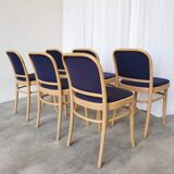 Vintage Bentwood Dining Chairs - Set of 6 - Joseph Hoffmann Thonet Design