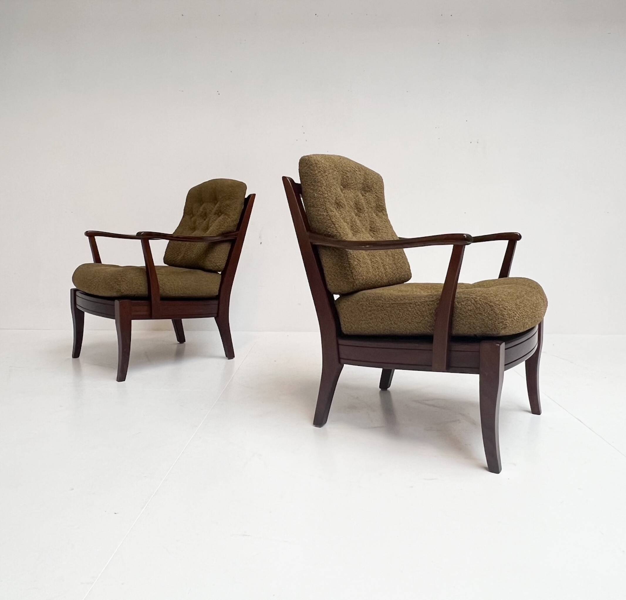 Re-upholstered Swedish arm chair bij Engens Mobelfabrik, 1970s