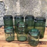 Lot 7 jars of old canning
