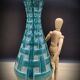 Vase style West Germany braided green 3458