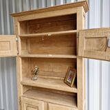 Solid oak display cabinet