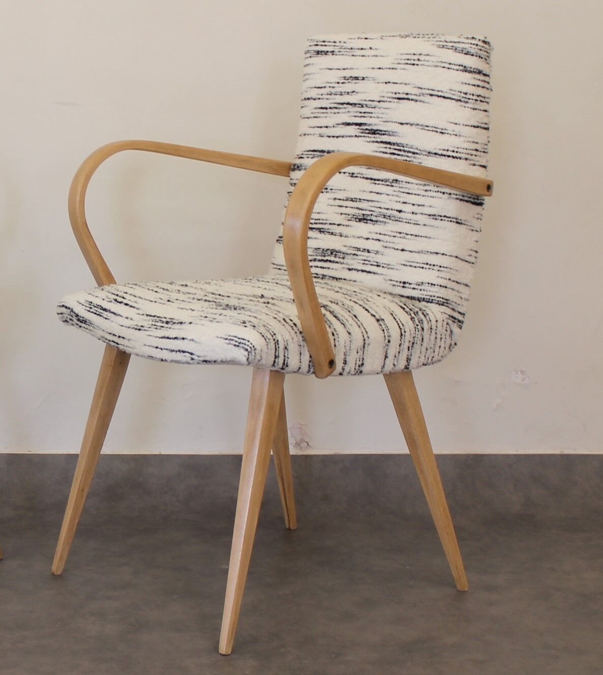 Scandinavian armchair 1960 wool