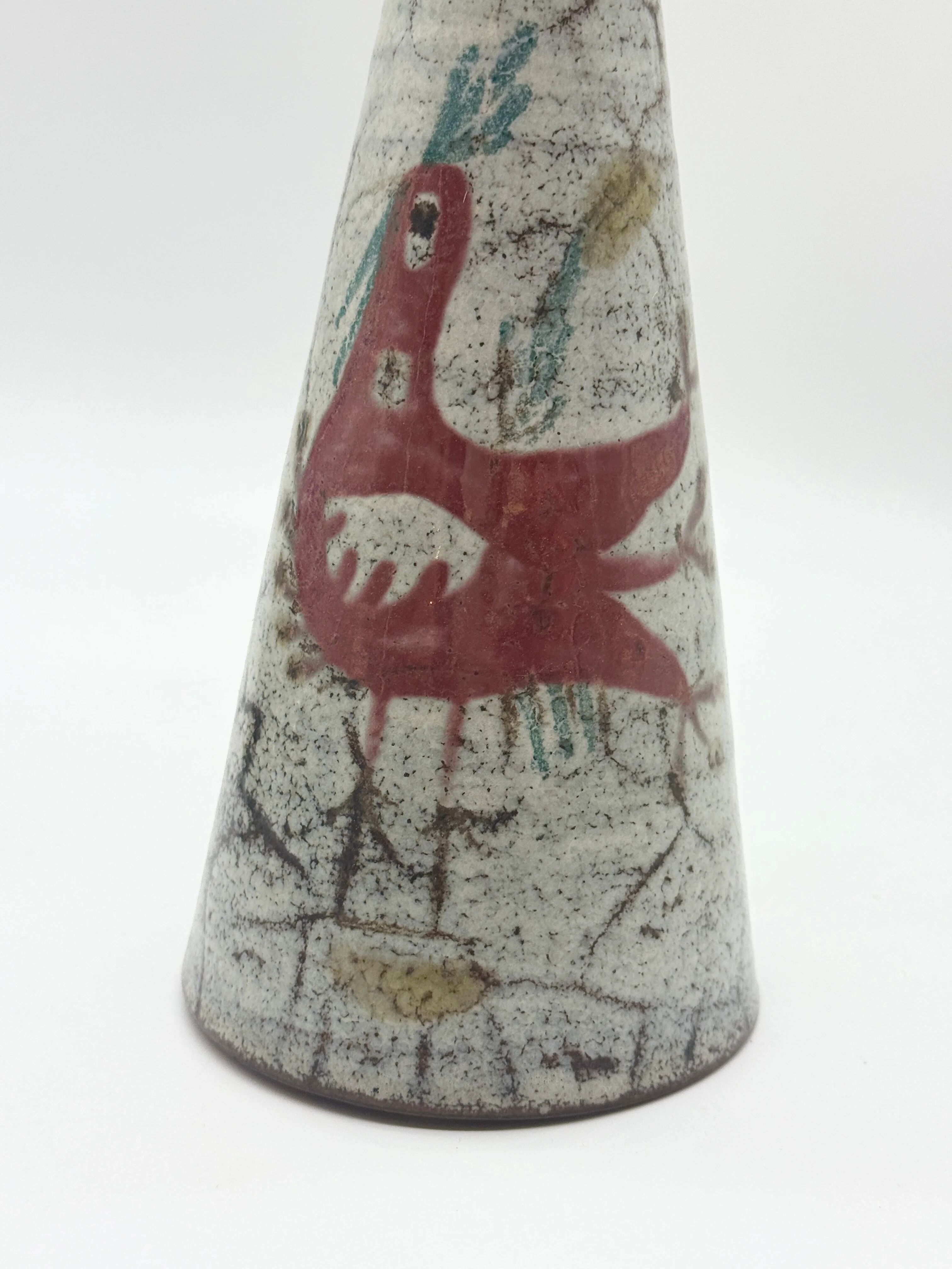 Ceramic pitcher converted into a lamp — Gustave Reynaud, 1950s