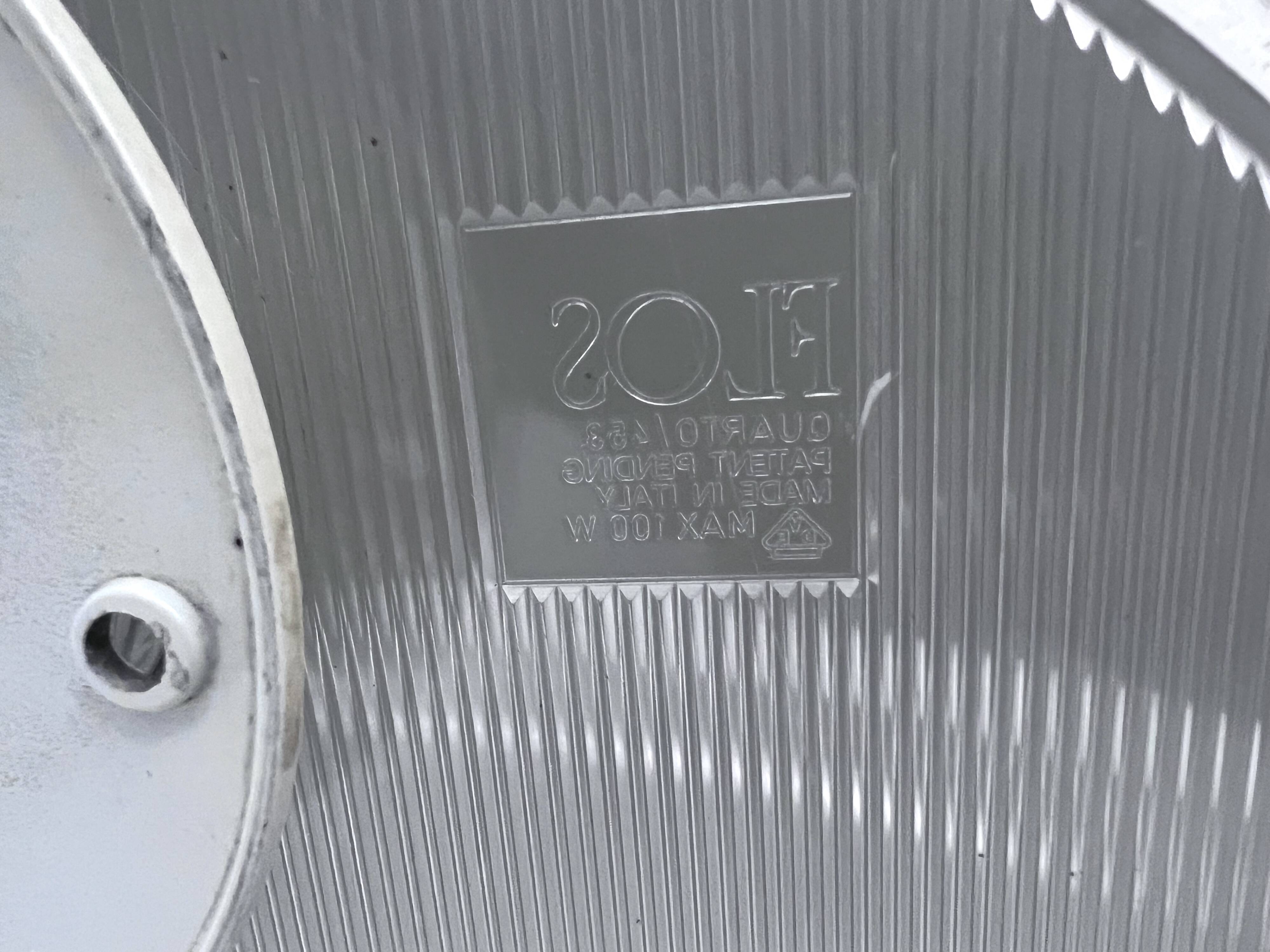 Flos, pair of Quarto wall lamps by Afra e Tobia Scarpa. Italy 1970s