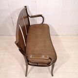 Banquette de bistrot Thonet en bois courbé XIXème siècle