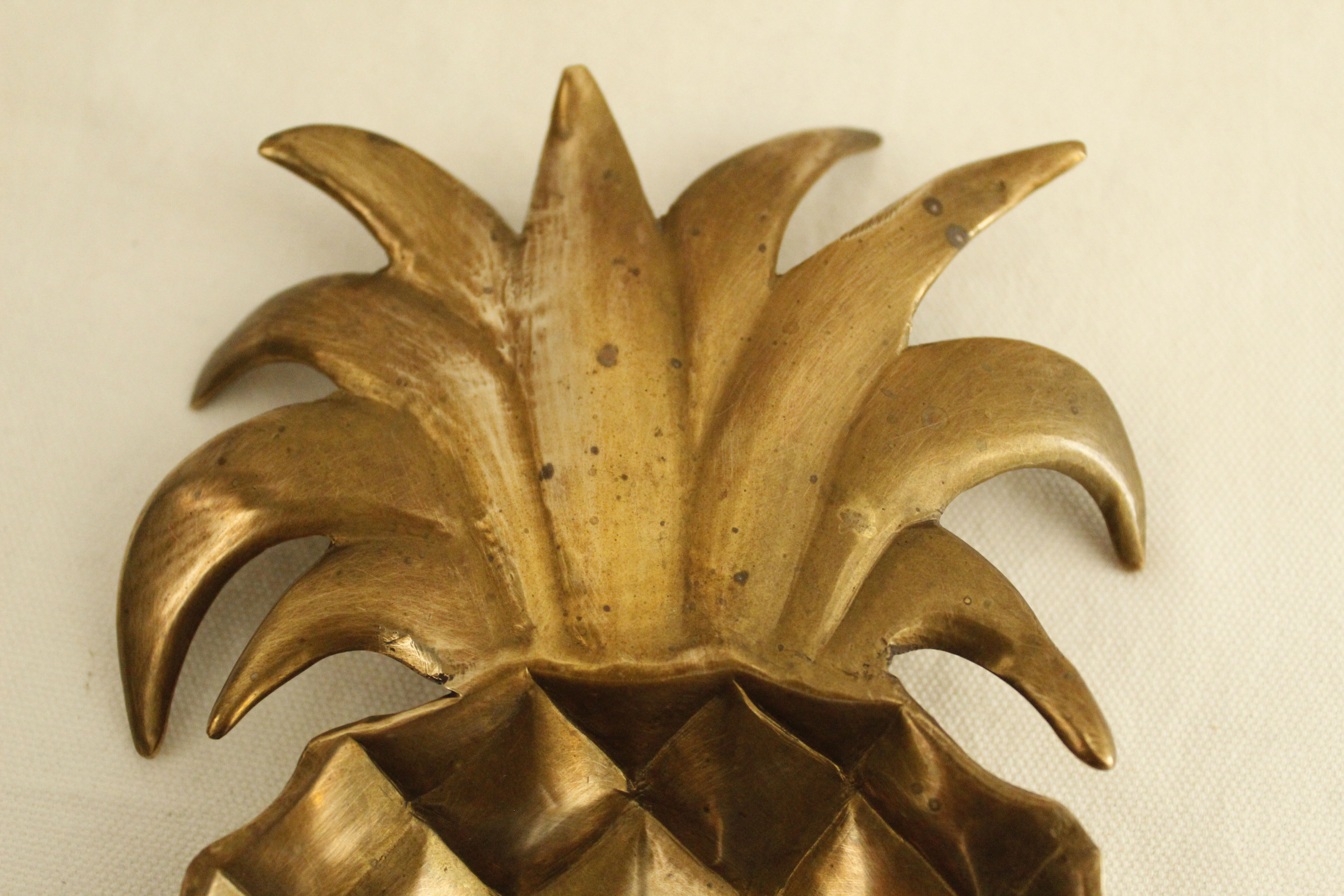 Tidy vintage pineapple brass