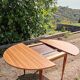Vintage extendable round table