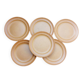 Assiettes à dessert grès moucheté