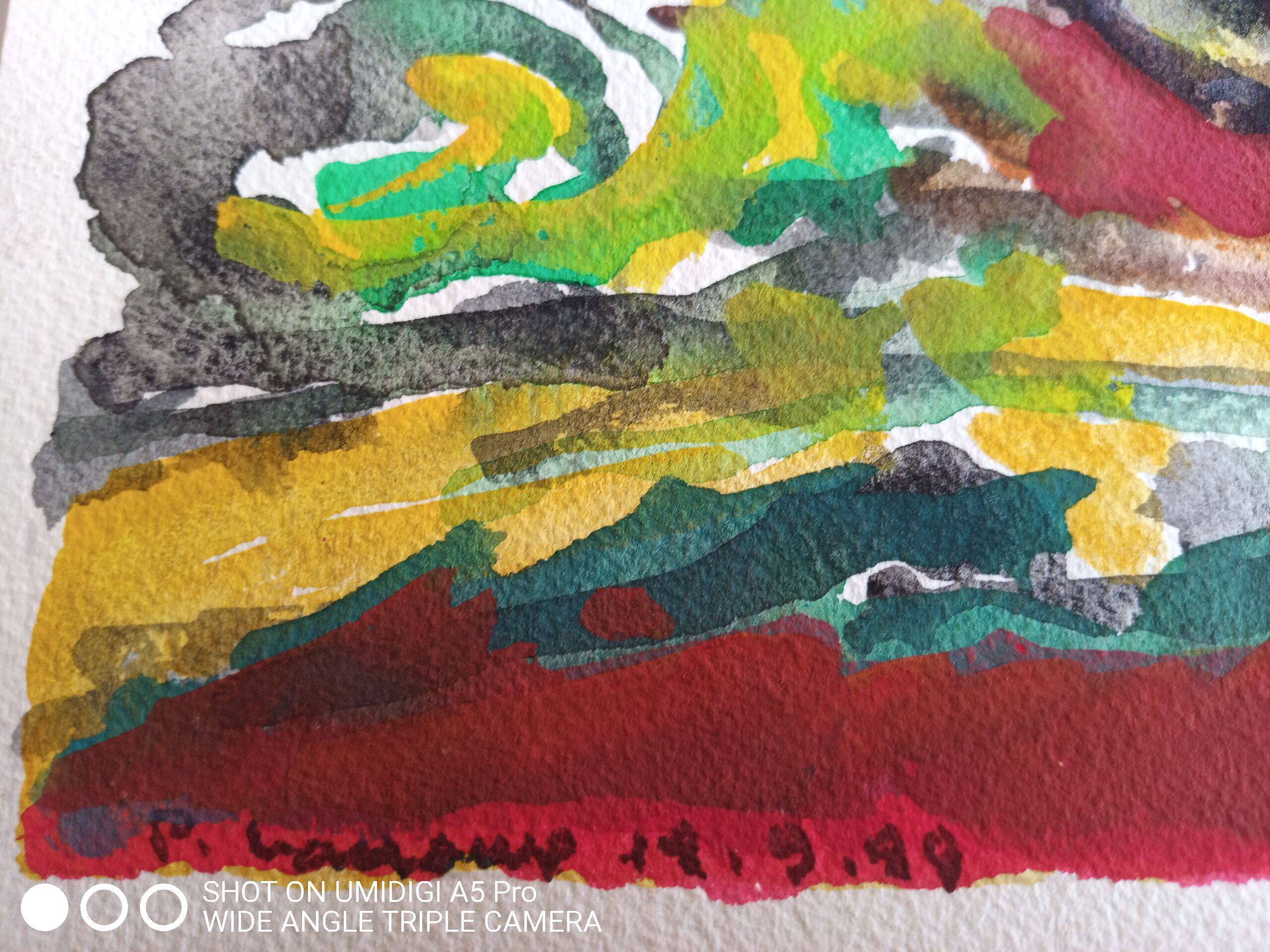 Pierre Lacroux (1909-1993) Gouache on paper, 1989