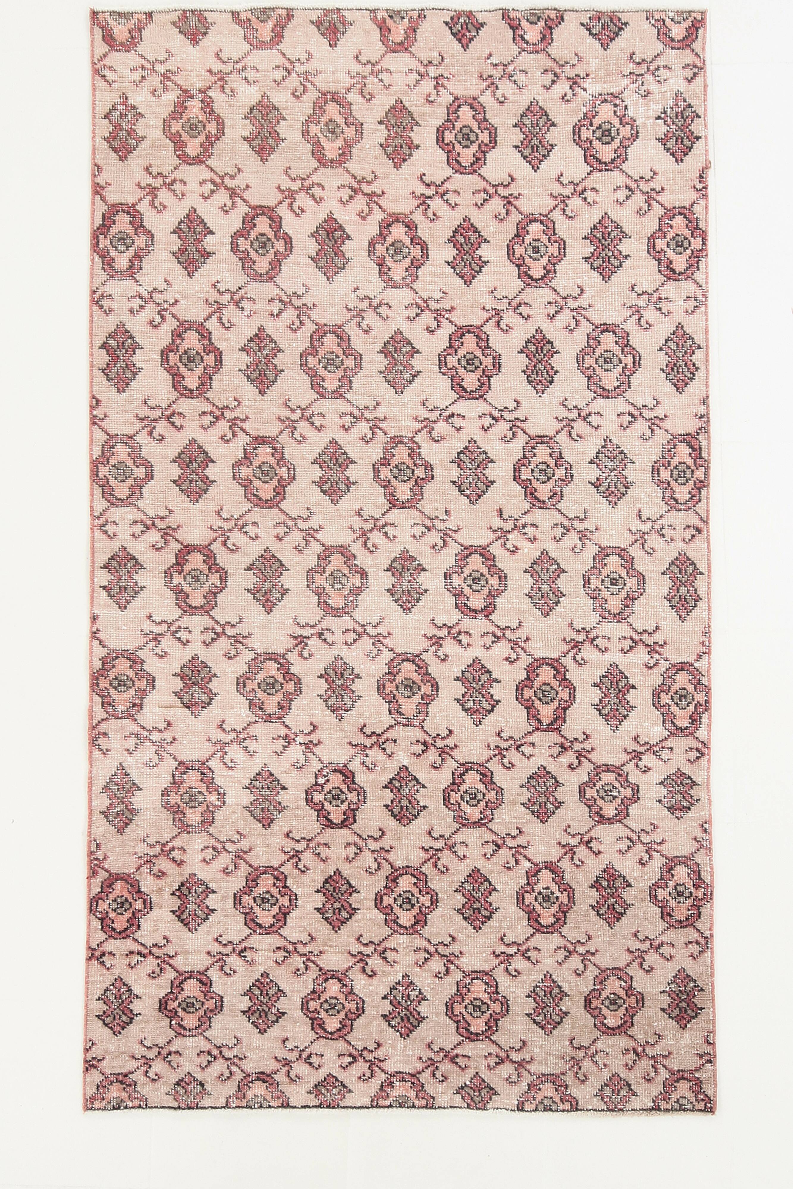 4x7 Red & Beige Floral Turkish Rug, 134x231Cm