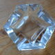 Set of polish crystal ashtrays as of cards