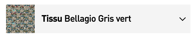 POSADA sofa 3 places HABITAT fabric Bellagio - Lagoon Green