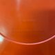 Round orange mirror Gilac for Prisunic