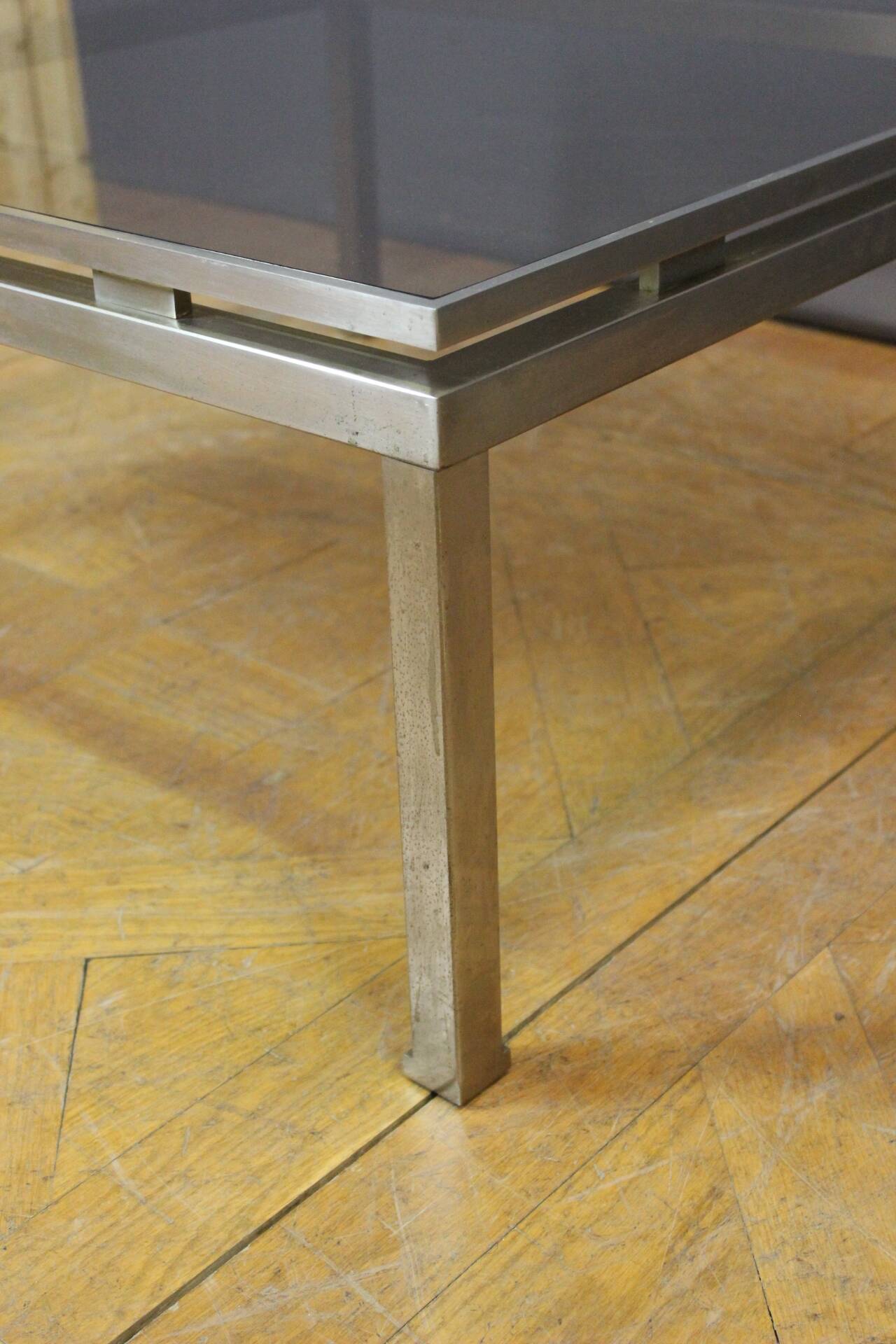 Table Basse carrée par Guy Lefèvre pour la maison Jansen vers 1970