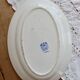 Antique oval plate, ironstone Boch La Louvière Clara.