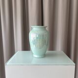 Iridescent blue hues vase
